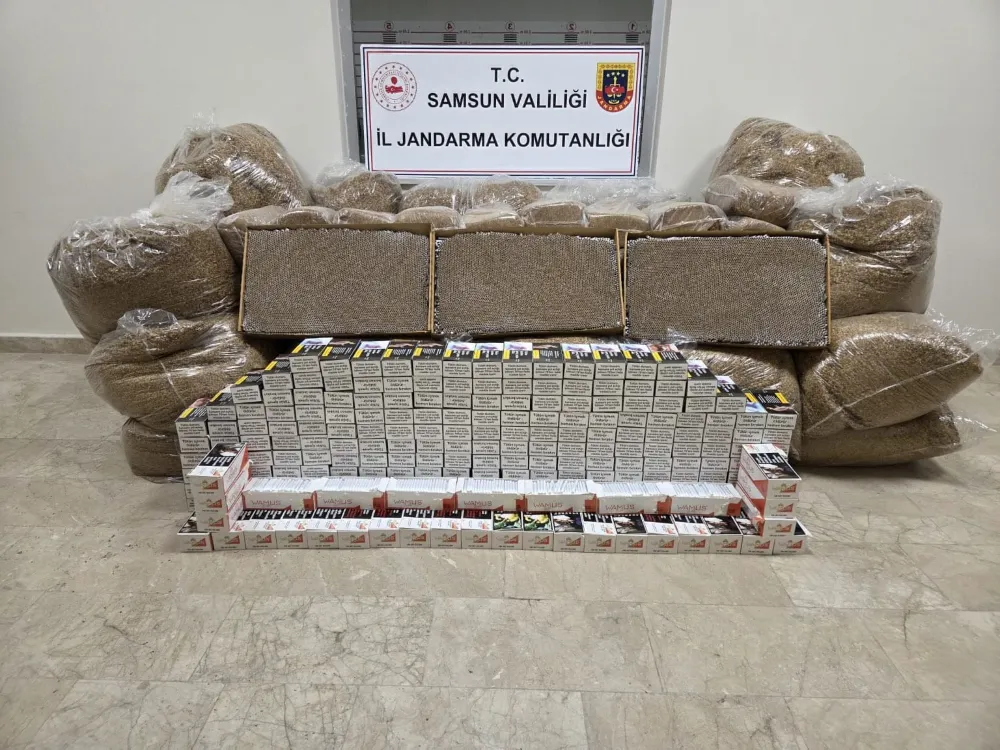 Samsun’da 1 Ton Tütün ve 60 Bin Makaron Ele Geçirildi