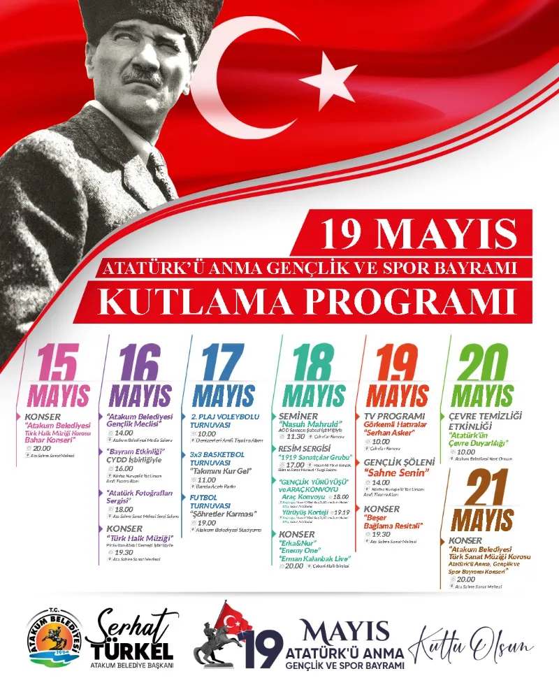 Atakum’da 19 Mayıs Coşkusu Başlıyor