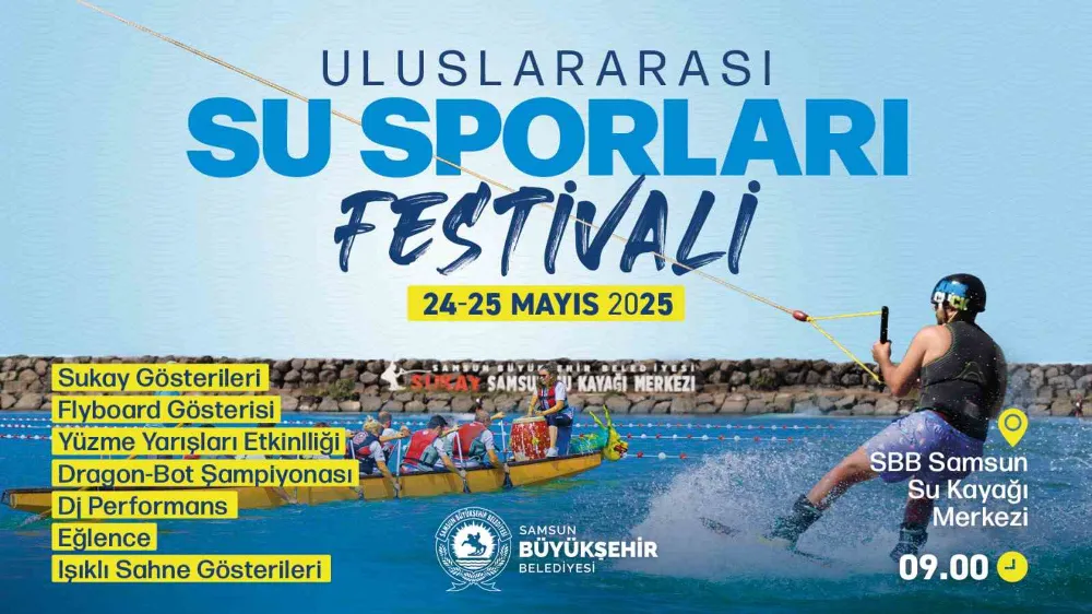 Samsun Uluslararası Su Sporları Festivali Başlıyor