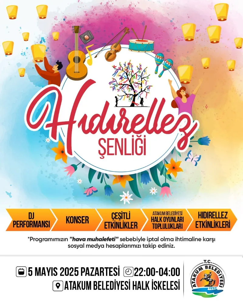 Atakum’da Hıdırellez Coşkusu Gece Boyu Sürecek