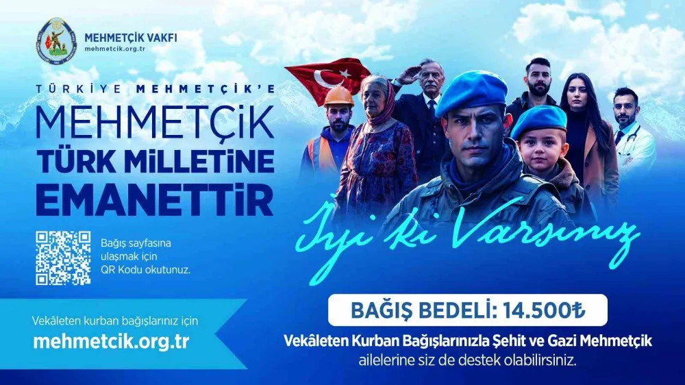 Mehmetçik Vakfı 2025 Kurban Bağışlarını Kabul Ediyor
