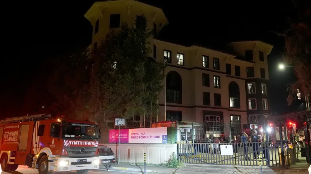 Tuzla’da Kız Öğrenci Yurdunda Yangın Paniği