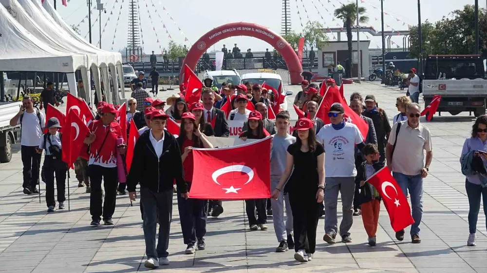 15. Kurtuluş Anma Yürüyüşü Samsun’da Başladı