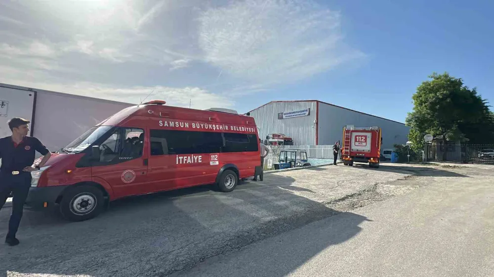 Samsun’da Balık İşleme Tesisinde Yangın Paniği!