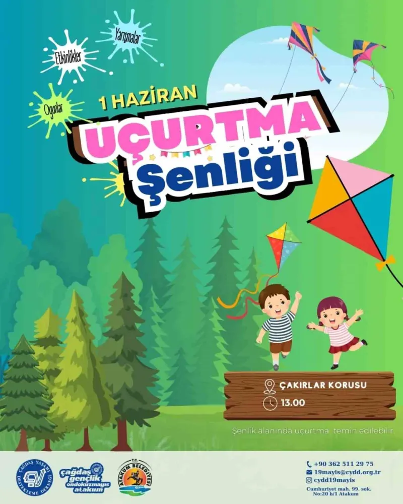 Atakum’da Uçurtma Şenliği ile Gökyüzü Renkleniyor