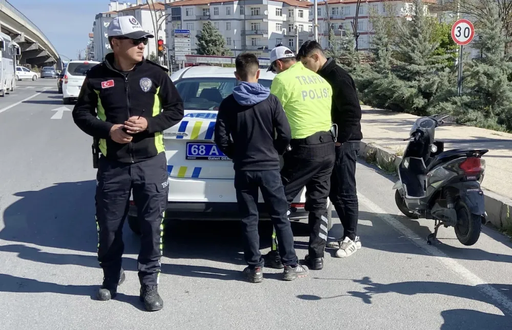 Aksaray’da Ehliyetsiz Motosiklet Sürücüsüne 54 Bin TL Ceza
