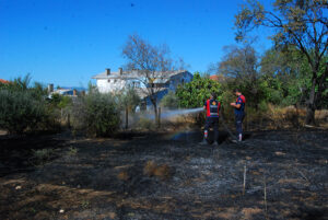 Çanakkale'de çıkan yangın söndürüldü