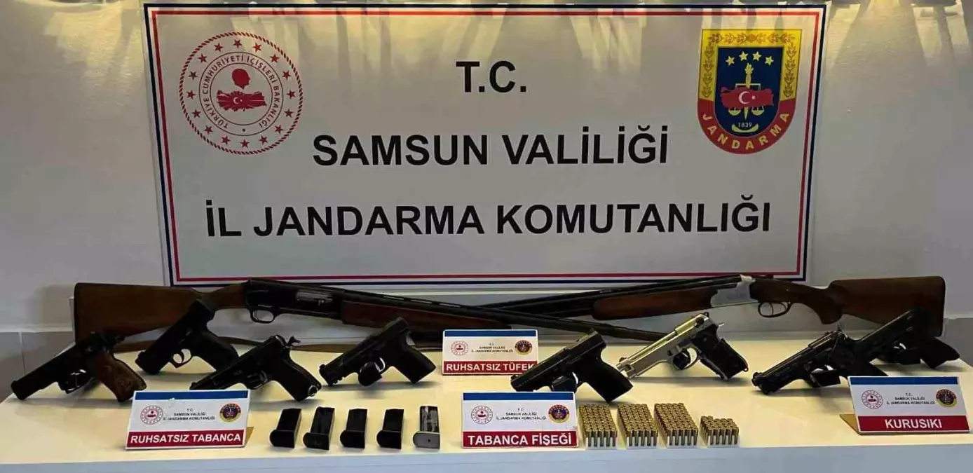 Bafra’da Kaçak Silah Operasyonu