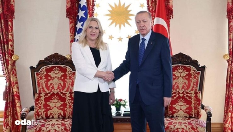 Cumhurbaşkanı Erdoğan Jelka Sviyanoviç ile görüştü