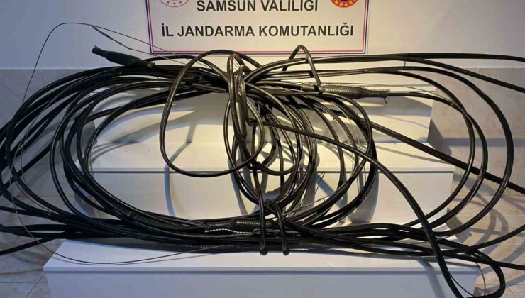 Bafra’da Kablo Hırsızlığına Suçüstü