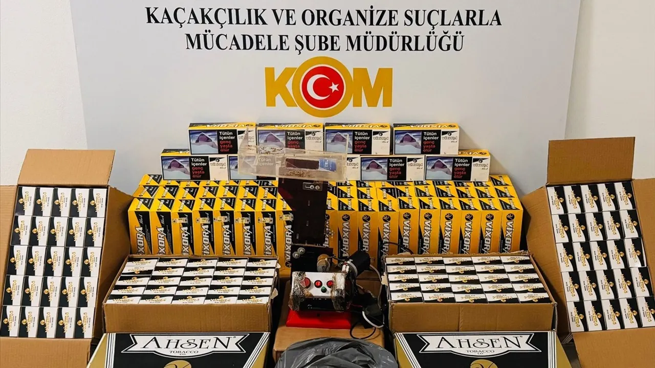 Samsun’da Kaçak Tütün ve Makaron Operasyonu