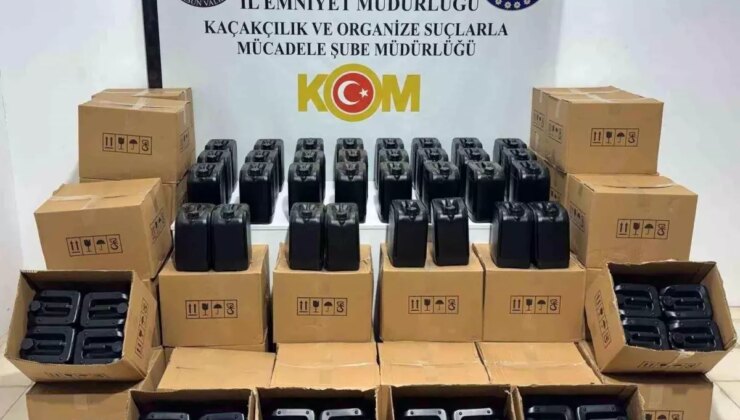 Samsun’da 1 Ton Kaçak Etil Alkol Ele Geçirildi