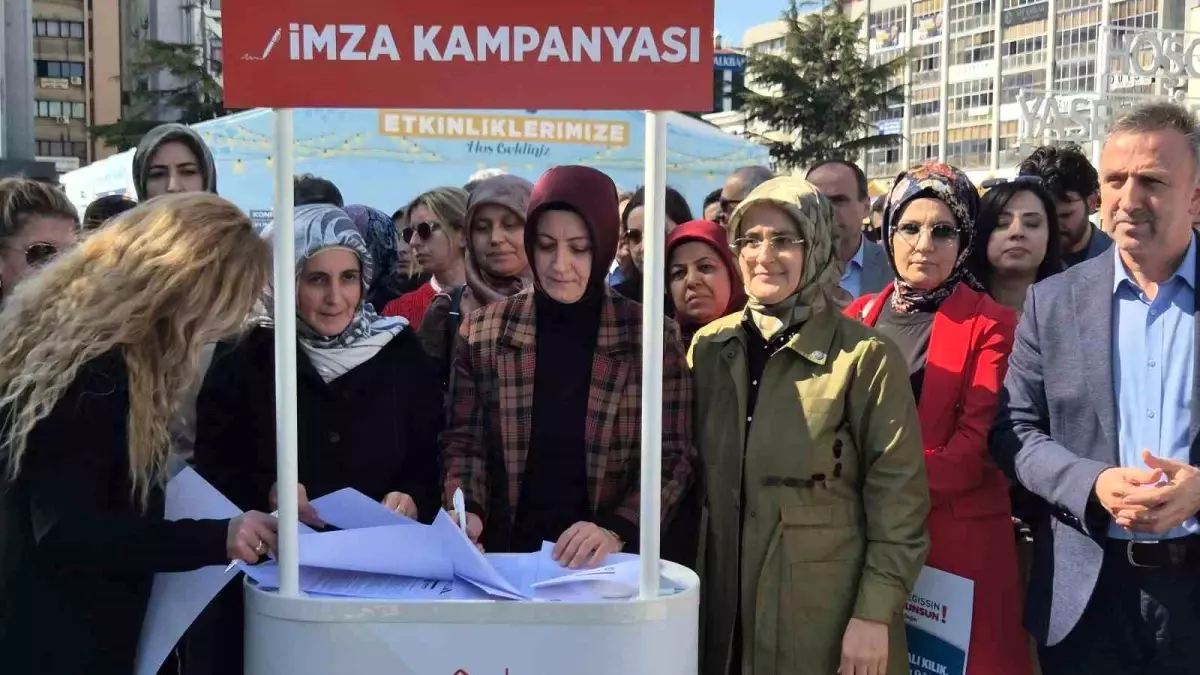 Samsun’da “Anayasa Değişsin, Aile Korunsun” İmza Kampanyası