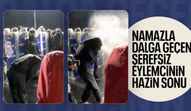 Saraçhane’de namazla dalga geçen provokatöre gazlı müdahale