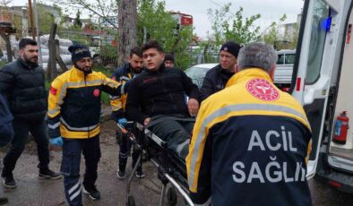 Samsun’da Otomobille Çarpışan Motosikletli Yaralandı