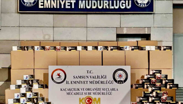 Samsun’da 1 Milyon 920 Bin Kaçak Makaron Ele Geçirildi