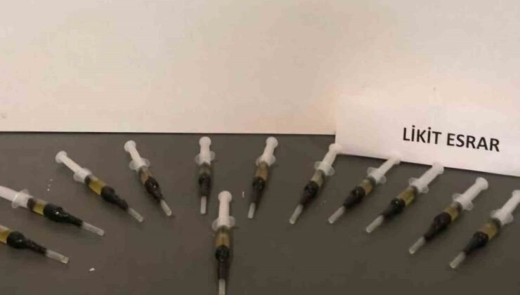 Samsun’da Enjektörde likit esrar ele geçirildi