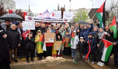 Bafra’da ‘Gazze Ölüyor Ayağa Kalk’ Mitingi Düzenlendi