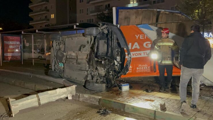 Bursa’da bir araç takla attı! 1 ölü, 1 yaralı!