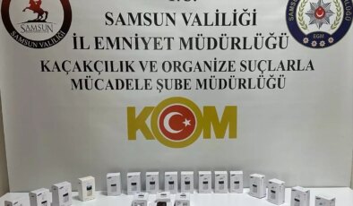İlkadım’da Kaçak Cep Telefonu Operasyonu