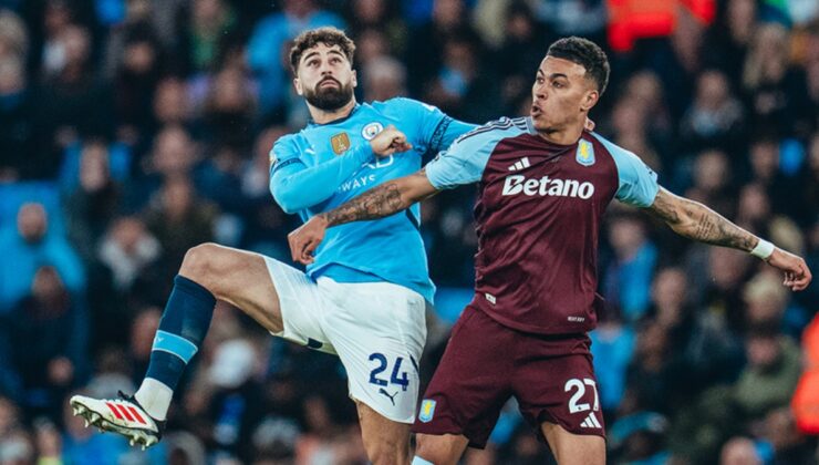 Manchester City, Aston Villayı 2-1 yendi