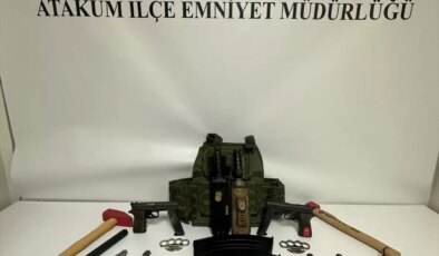 Samsun’da Çelik Yelek ve Silahlarla Dolu eve Operasyon