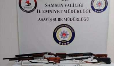 Samsun’da Ruhsatsız Silah Operasyonu: 3 kişi Yakalandı