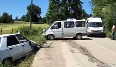 Samsun Vezirköprü’de Kafa Kafaya Çarpışma: 5 Yaralı