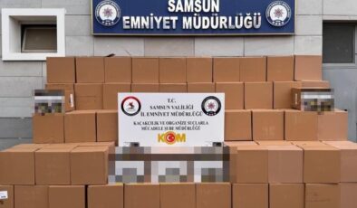Samsun’da Kaçak Makaron Operasyonu