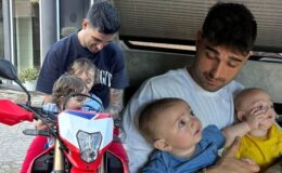 İdo Tatlıses ve ikiz oğullarından yeni poz