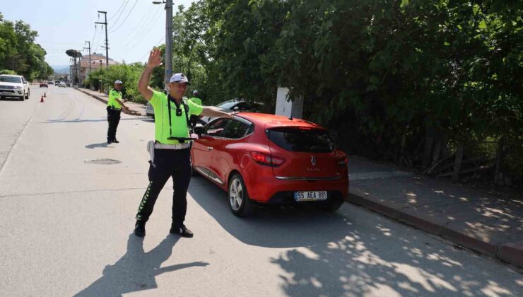 Bafra’da Bayram Öncesi Trafik Denetimleri Artırıldı