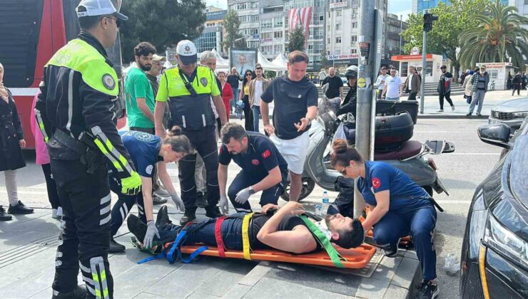 Samsun’da SUV ile motosiklet çarpıştı: 1 yaralı