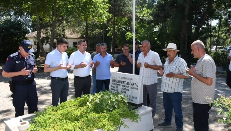 Alaçam’da 15 Temmuz şehitlerinin kabirleri ve ailelerine ziyaret