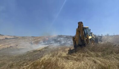 Alaçam’da Tarım Arazisinde Yangın: 50 Dönüm Ziyan Oldu