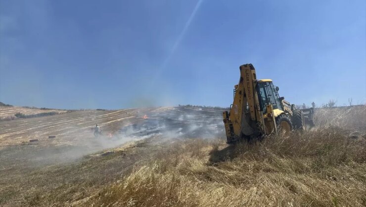 Alaçam’da Tarım Arazisinde Yangın: 50 Dönüm Ziyan Oldu