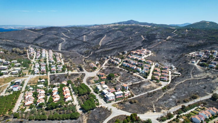 İzmir’de yangından geriye gözyaşı kaldı