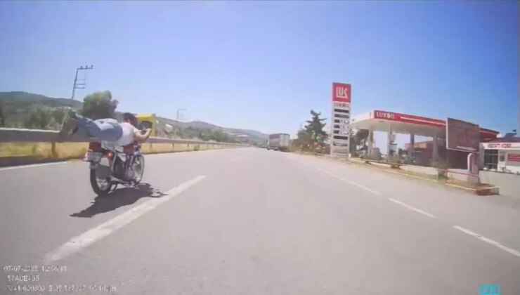 Motosiklet Sürücüsüne Yüzüstü Kullanım Nedeniyle Ceza