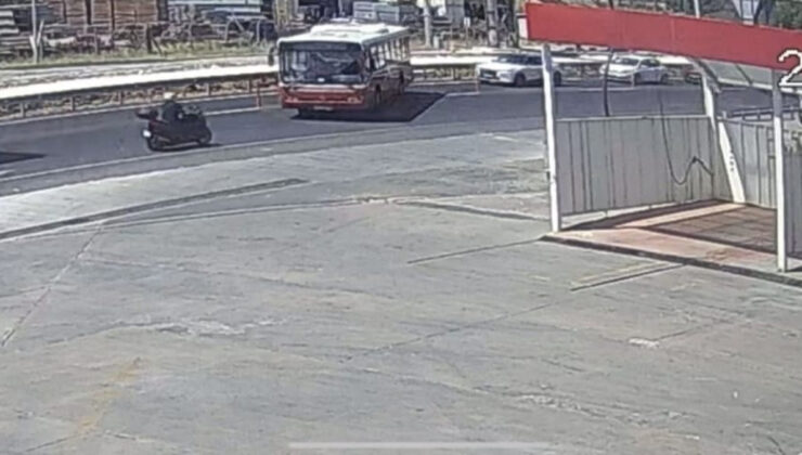 Otobüsle çarpışan motosiklet sürücüsü hayatını kaybetti