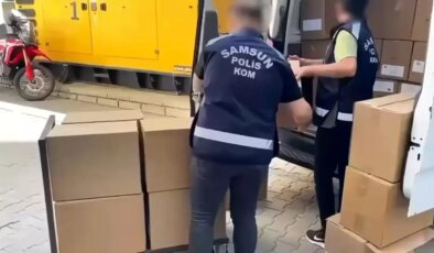 Samsun’da 1 Milyon 610 Bin Kaçak Makaron Ele Geçirildi