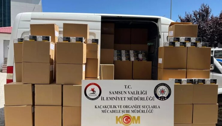 Samsun’da 1 Milyon 610 Bin Kaçak Makaron Ele Geçirildi