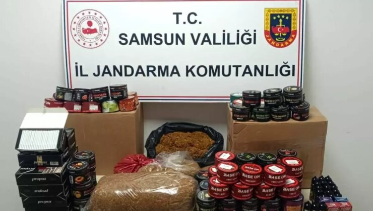 Samsun’da Kaçak Tütün Operasyonu: Çok Sayıda Ürün Ele Geçirildi
