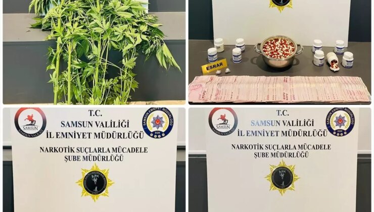 Samsun’da Uyuşturucu Operasyonu: 4 Gözaltı