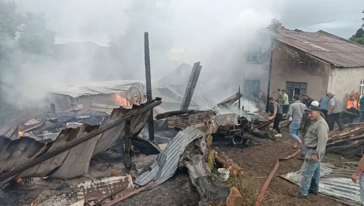 Samsun’un Ayvacık’ta korkutan Yangın