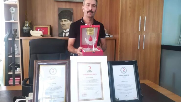 Vezirköprü’den örnek bağışçı: 70 kez kan bağışı yaptı