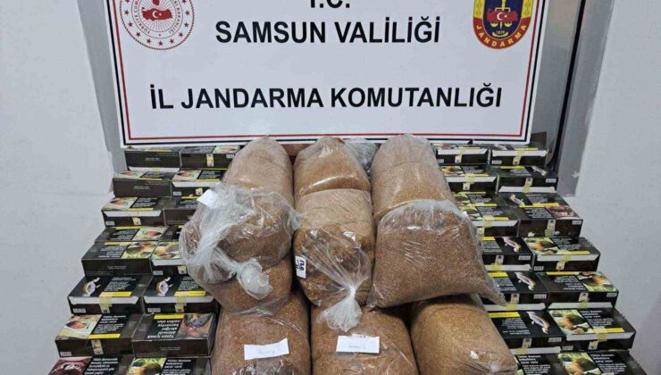 Samsun’da Jandarmadan Kaçak Tütün Operasyonu