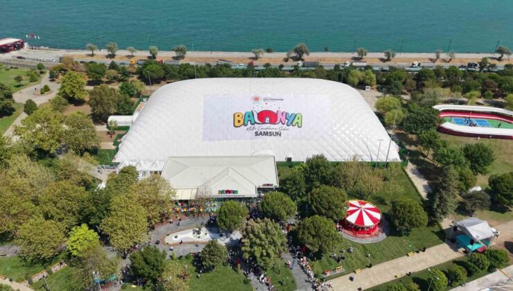 Samsun’da Türkiye’nin En Büyük Kapalı Şişme Çocuk Oyun Alanı “Balonya” Açıldı