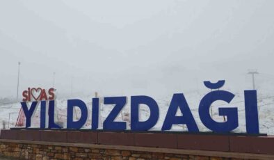 Sivas Yıldız Dağı’na Mevsimin İlk Karı Düştü