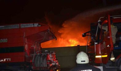 Samsun Bafra OSB’de Büyük Yangın