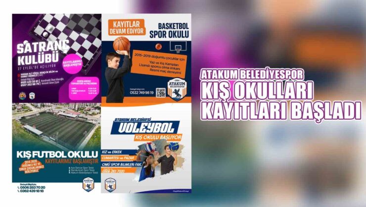 Atakum Belediyespor Kış Spor Okulu Kayıtları Başladı
