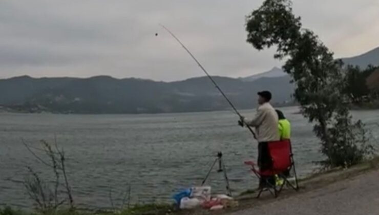 Derbent Barajı’nda Gökkuşağı Alabalık Heyecanı